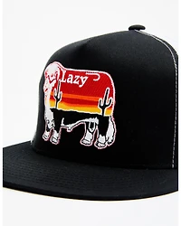 Lazy J Ranch Men's Sunset Cow Patch Mesh-Back Ball Cap