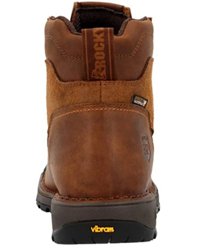 Rocky Men's Legacy 32 Lace-Up Waterproof Soft Work Boots - Broad Square Toe