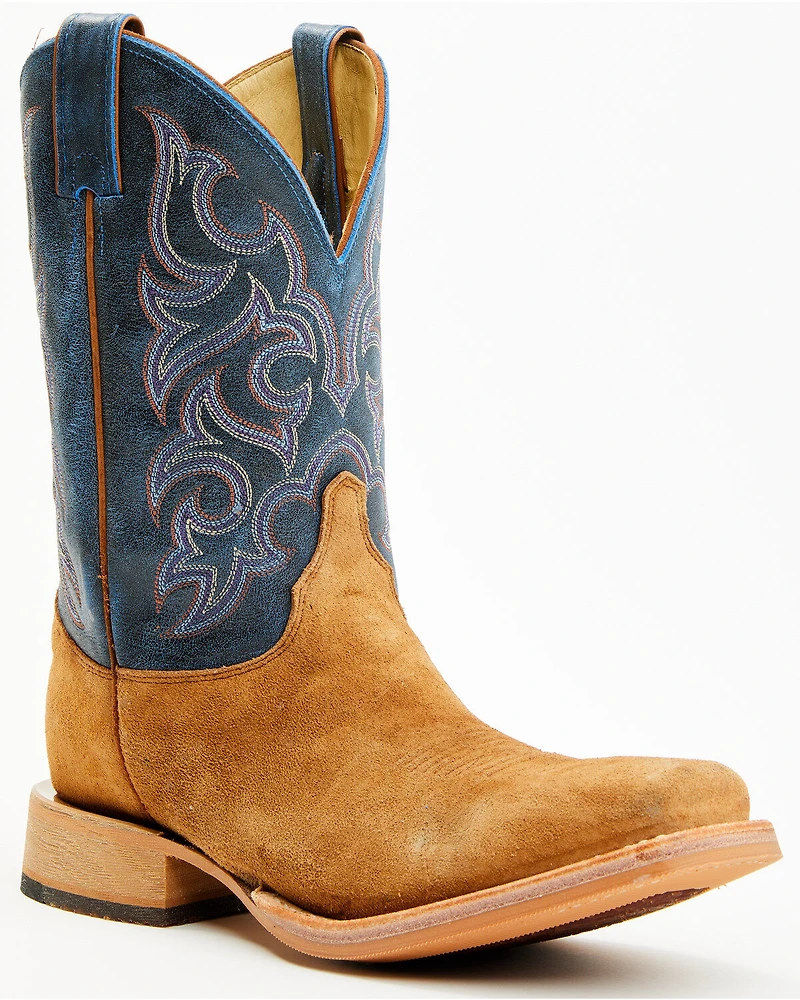 Justin Men's 11" Fergus Roughout Performance Western Boots - Square Toe