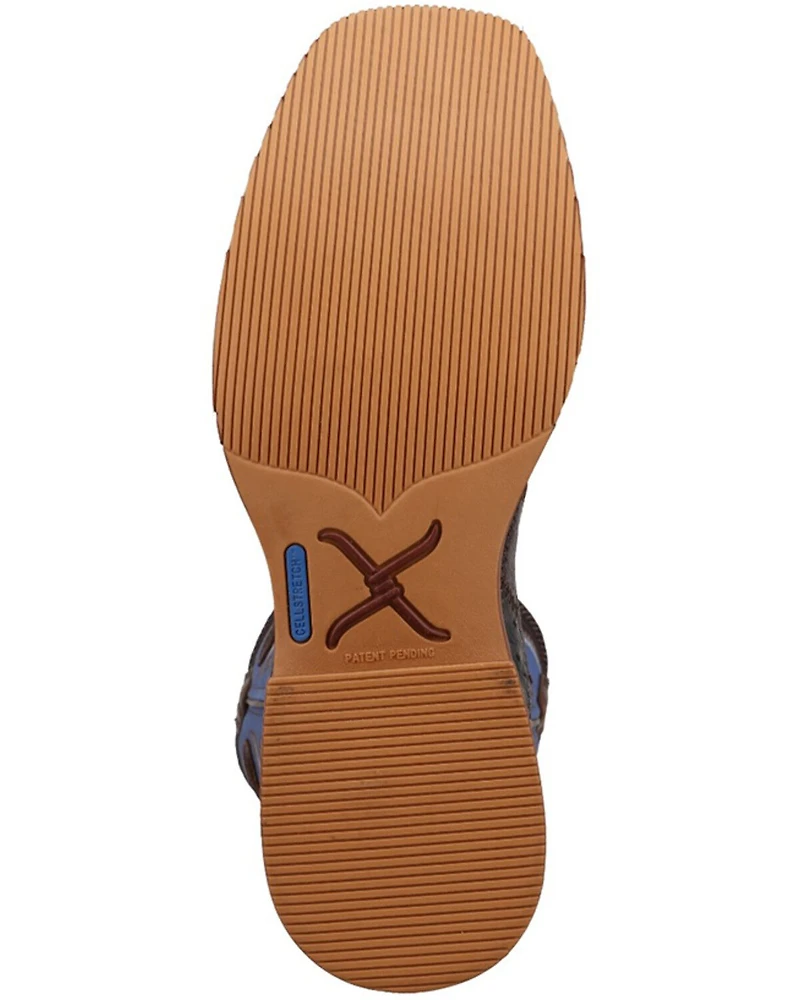 Twisted X Men's Tech X™ Exotic Ostrich Performance Western Boots - Broad Square Toe