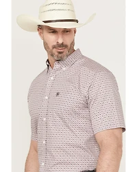 Ariat Men's Rafael Wrinkle Free Geo Print Short Sleeve Button-Down Western Shirt