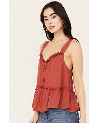 Trixxi Women's Swiss Dot Tank