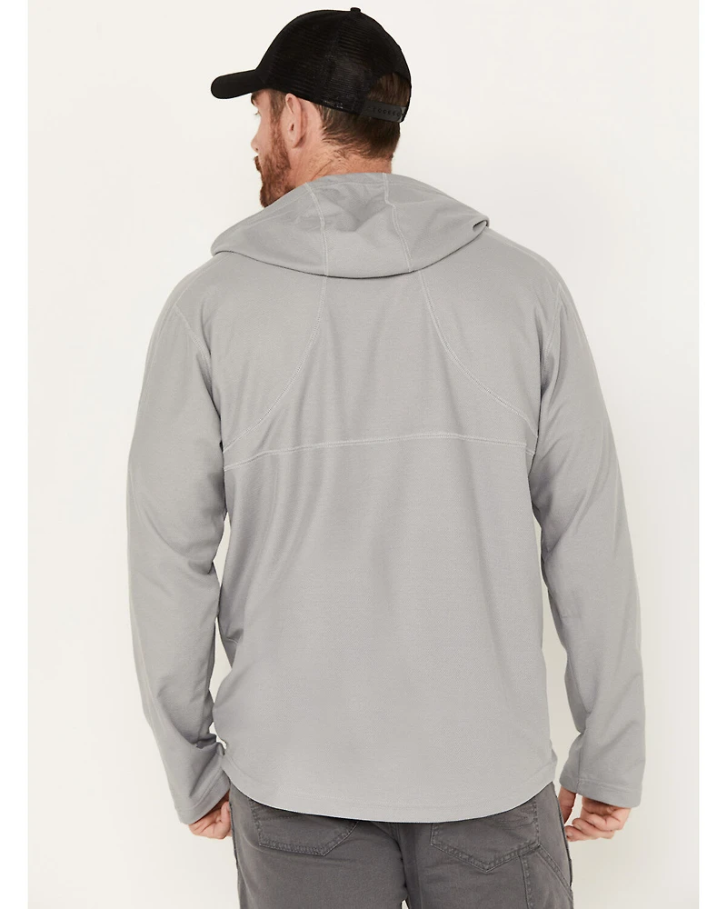 Hawx Men's UPF Long Sleeve Hooded Work Shirt