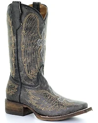 Corral Girls' Goldie Winged Western Boots - Square Toe