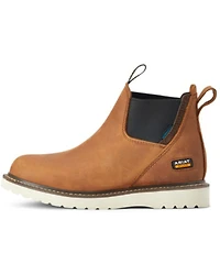 Ariat Women's Rebar Wedge Chelsea H20 Pull On Soft Work Boots - Round Toe
