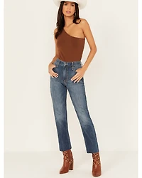 Kimes Ranch Women's Monica Medium Wash Mid Rise Cropped Jeans