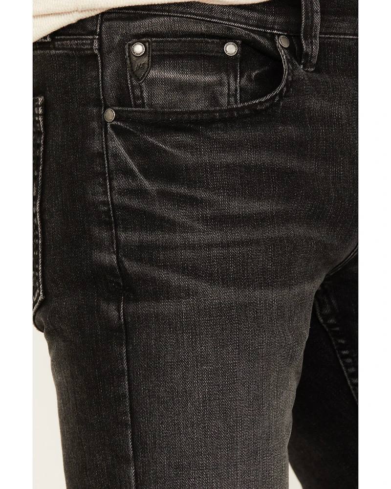Moonshine Spirit Men's Rocky Mountain Wash Decker Slim Straight Stretch Denim Jeans