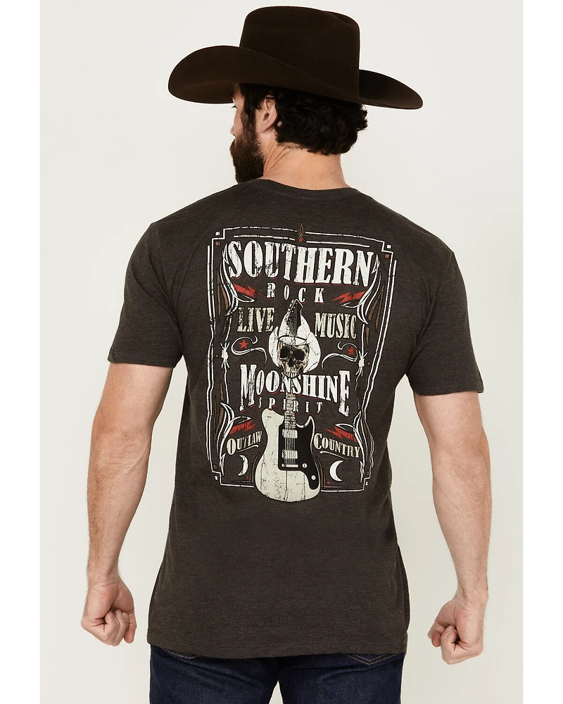 Moonshine Spirit Men's Southern Rock Short Sleeve Graphic T-Shirt