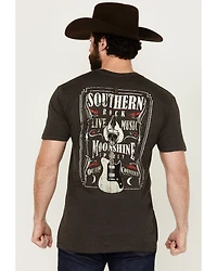 Moonshine Spirit Men's Southern Rock Short Sleeve Graphic T-Shirt