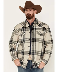 Cody James Men's Tavern Large Plaid Bonded Long Sleeve Button Down Flannel Jacket