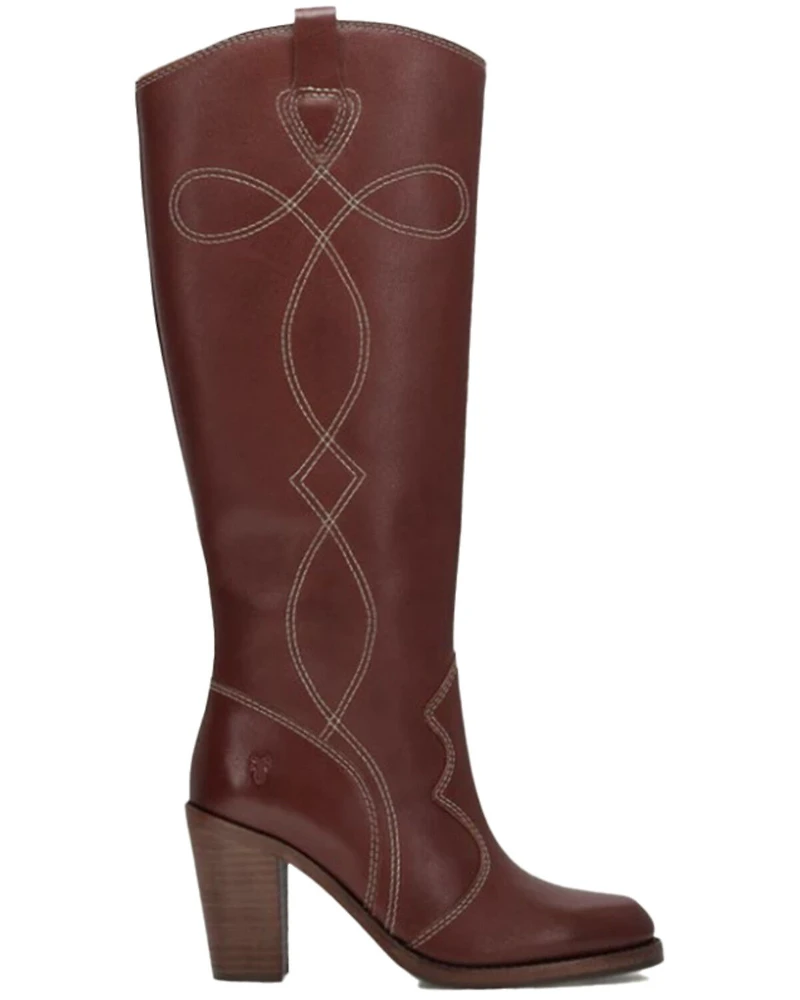 Frye Women's Corinne Tall Deco Stitch Fashion Boots - Round Toe