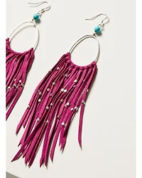 Idyllwind Women's Marcella Fuchsia Fringe Earrings