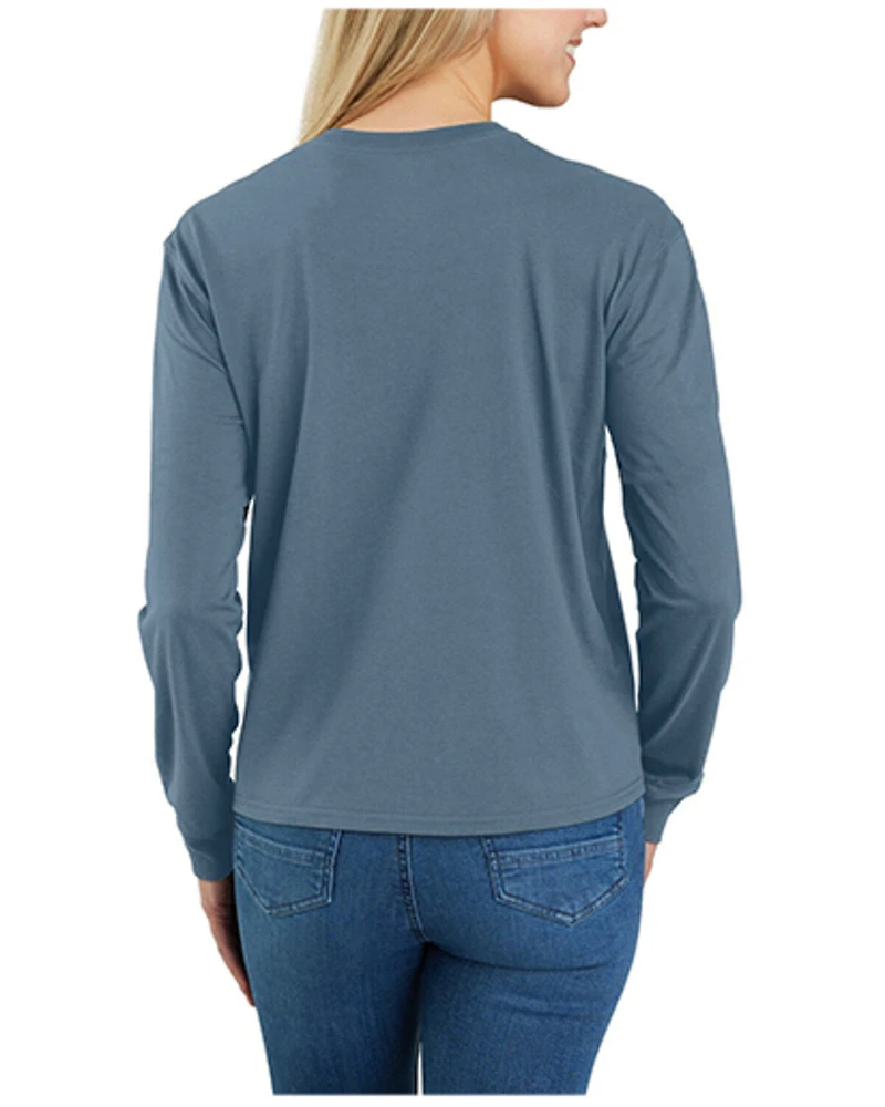 Carhartt Women's TENCEL™ Fiber Series Loose Fit Long Sleeve Graphic Pocket Tee