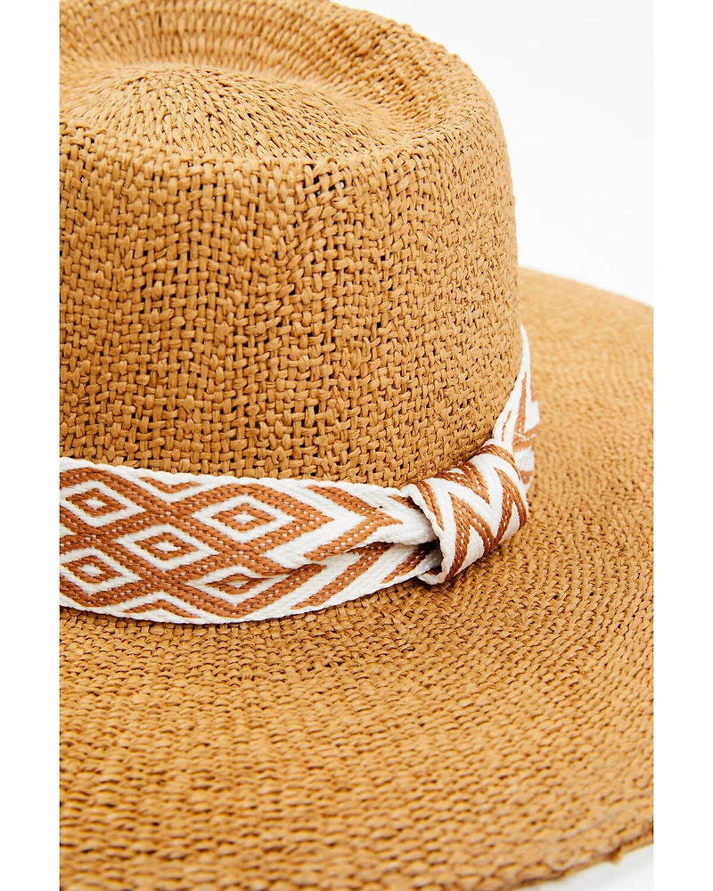 Nikki Beach Women's Chelsea Australian Straw Western Fashion Hat