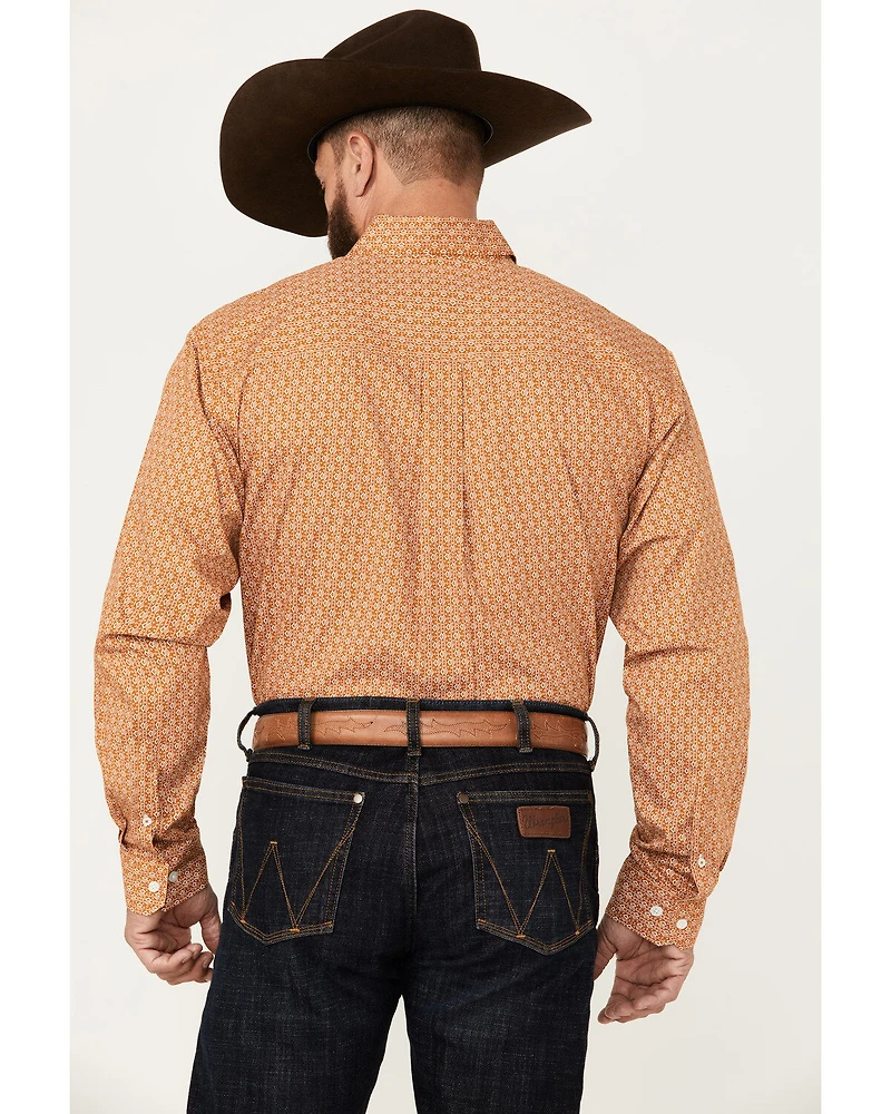 Cinch Men's Geo Print Long Sleeve Button-Down Western Shirt