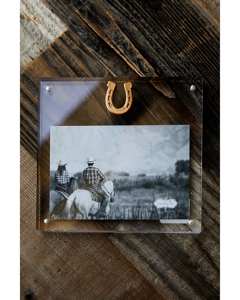 Mud Pie Horseshoe Acrylic Frame