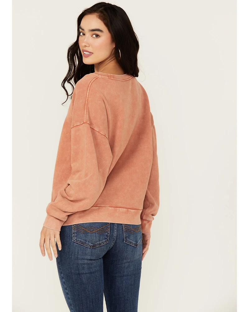 Cleo + Wolf Women's Country Life Wash Graphic Sweatshirt