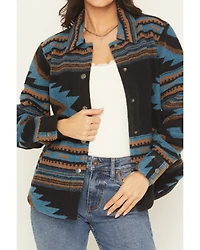 Shyanne Women's Southwestern Print Snap Shacket