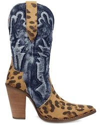 Dingo Women's Tipsy Leopard Print Western Boots - Snip Toe