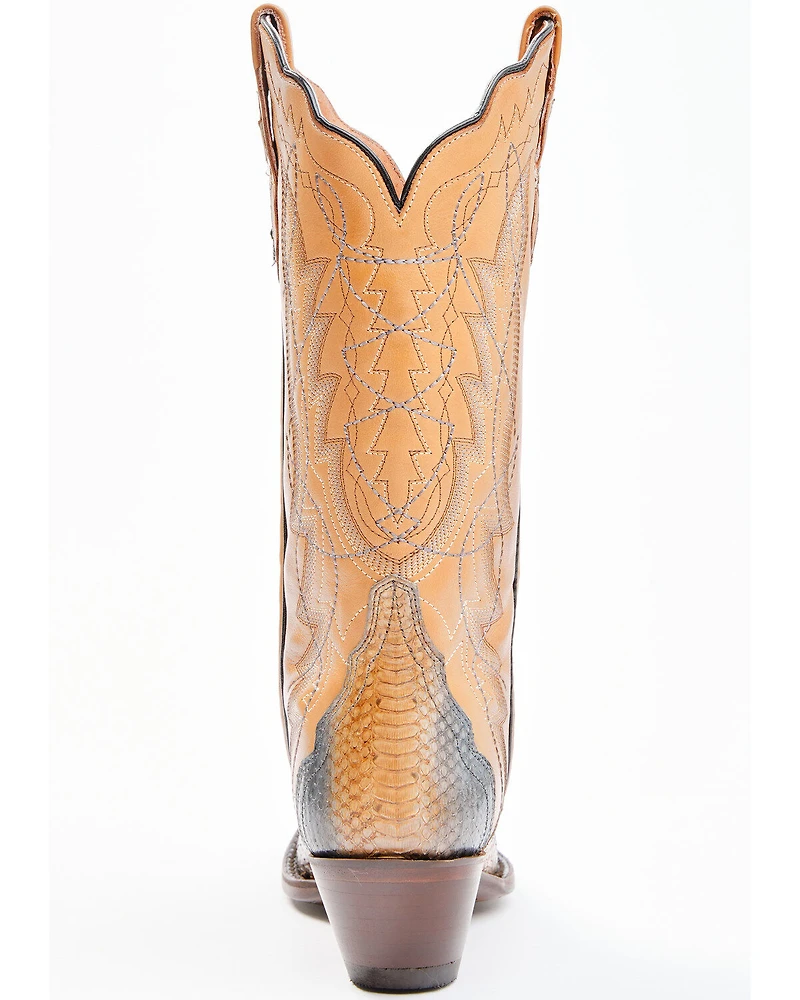 Dan Post Women's Zacatecas Exotic Watersnake Western Boots - Snip Toe