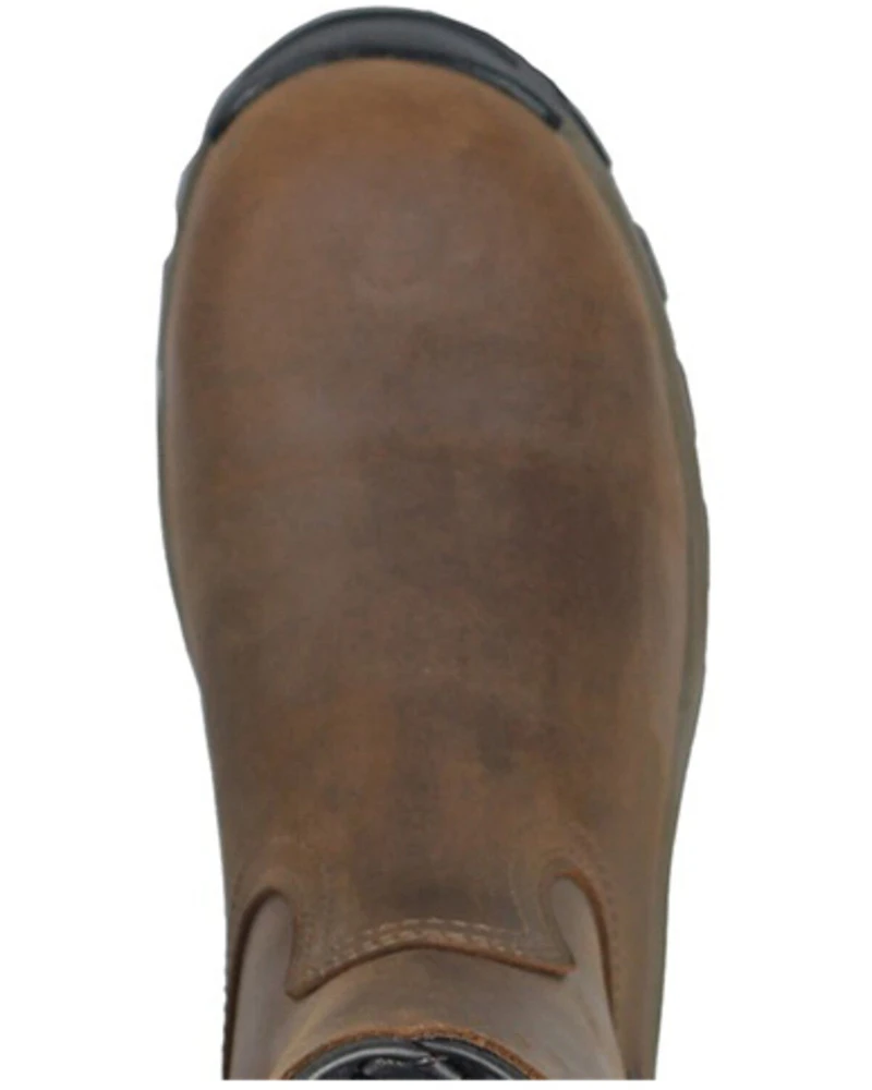 Hoss Men's 8" Waterproof Side-Zip Work Boots - Composite Toe