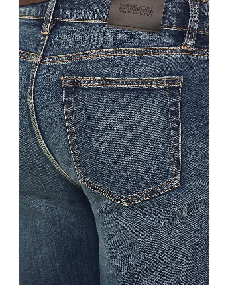 Brothers and Sons Men's Charger Wash Tucker Slim Straight Stretch Denim Jeans