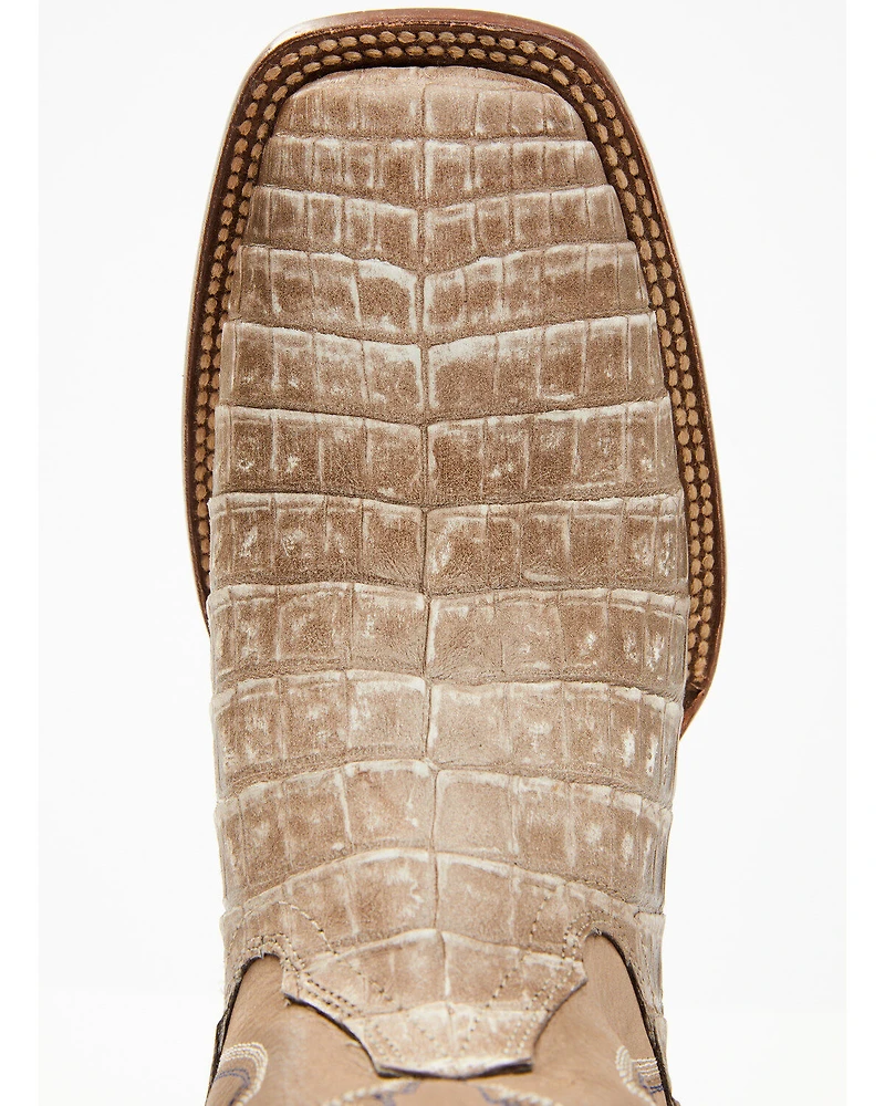 Cody James Men's Exotic Caiman Belly Western Boots - Broad Square Toe