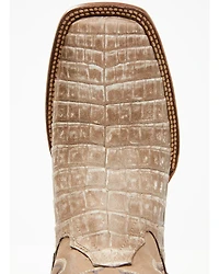 Cody James Men's Exotic Caiman Belly Western Boots - Broad Square Toe