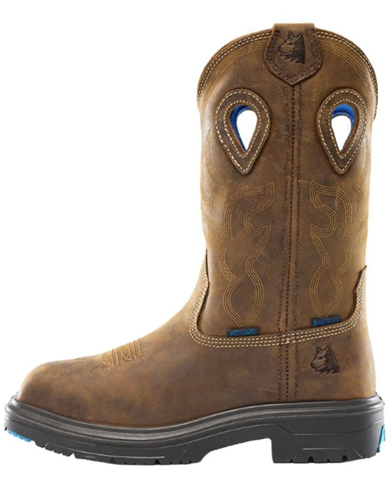 Steel Blue Men's 10" Heeler Wellington Work Boots - Toe