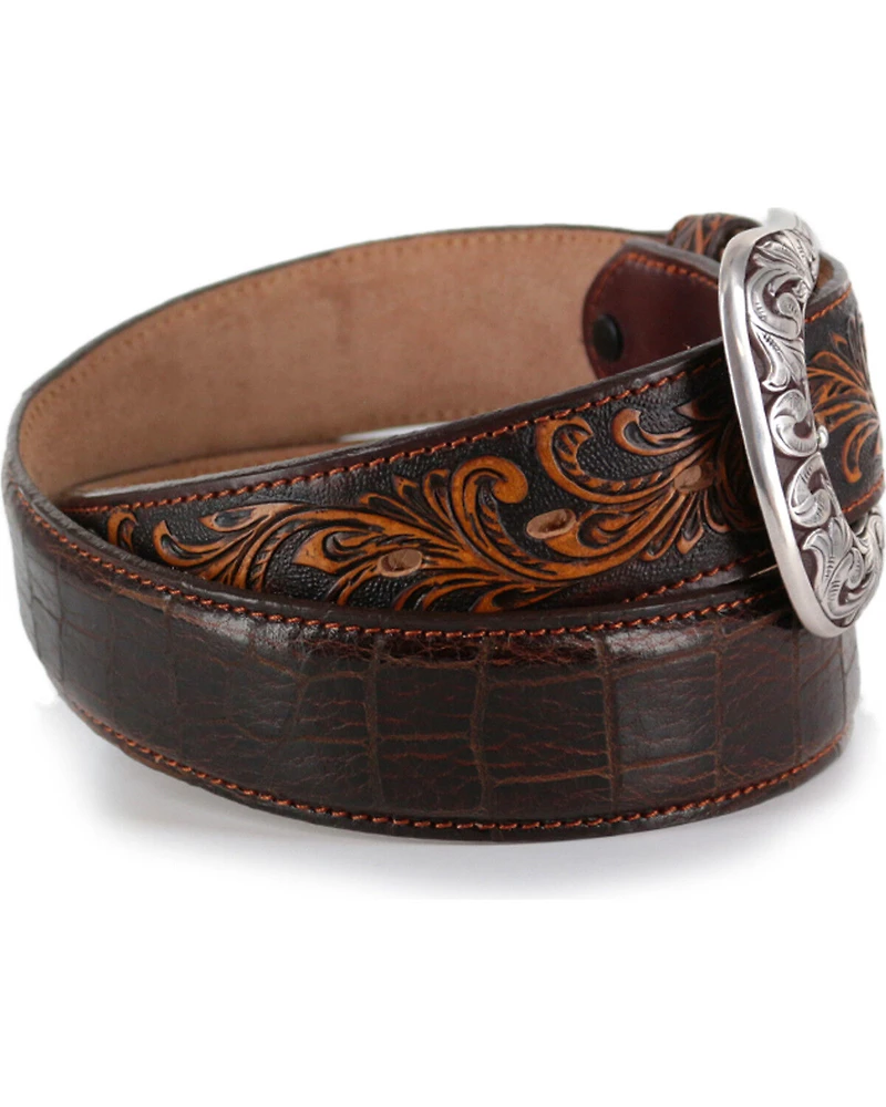 Tony Lama Men's Pinto Classic Leather Belt