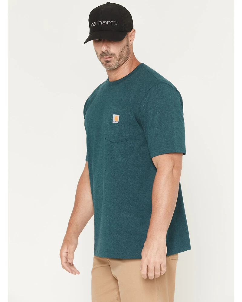 Carhartt Men's Loose Fit Heavyweight Logo Pocket Work T-Shirt