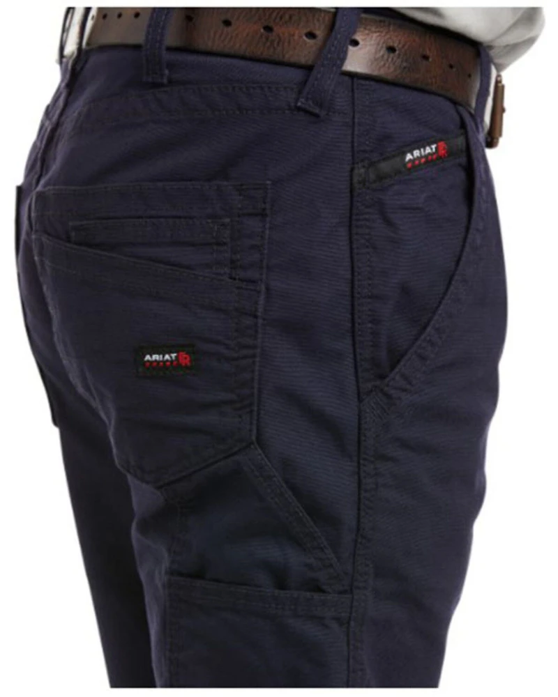 Ariat Men's FR M4 Navy Workhorse Bootcut Work Jeans - Big