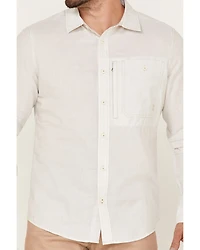 Brothers and Sons Men's Performance Solid Long Sleeve Button Down Western Shirt