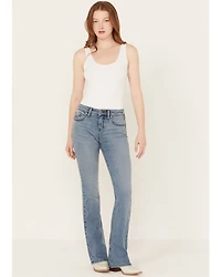 Shyanne Women's Aviza Medium Wash Mid Rise Bootcut Jeans