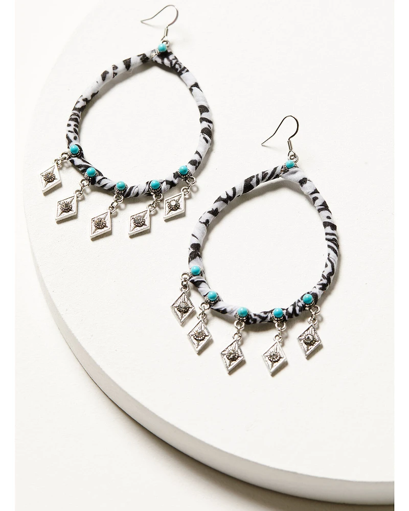 Idyllwind Women's Camille Bandana Hoop Earrings