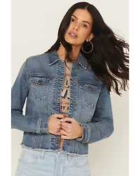 Shyanne Women's Ellis Americana Cropped Trucker Jacket