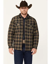 Cody James Men's Prescott Plaid Print Puffer Jacket - Tall