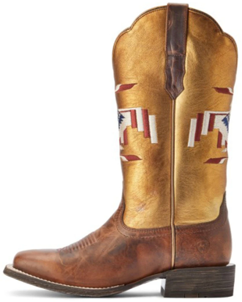 Ariat Women's Frontier Chimayo Thunderbird Embroidered Western Boots - Broad Square Toe