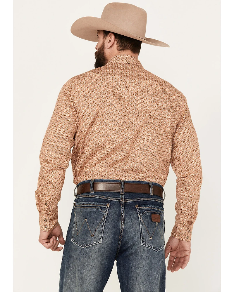 Cody James Men's Dixie Floral Print Long Sleeve Western Pearl Snap Shirt
