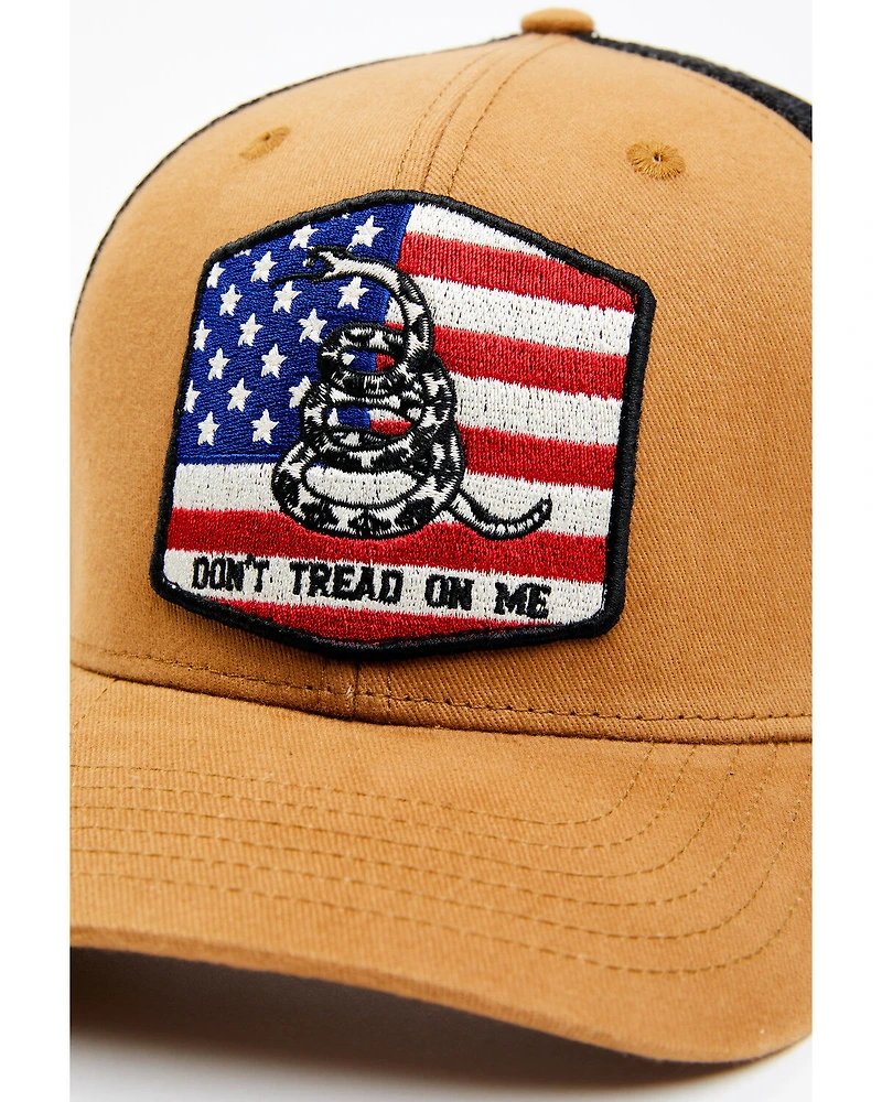 Cody James Men's Don't Tread On Me American Flag Patch Ball Cap