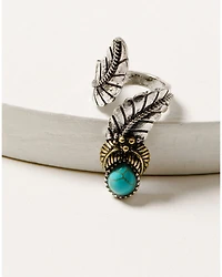 Shyanne Women's Wild Blossom Feather Ring