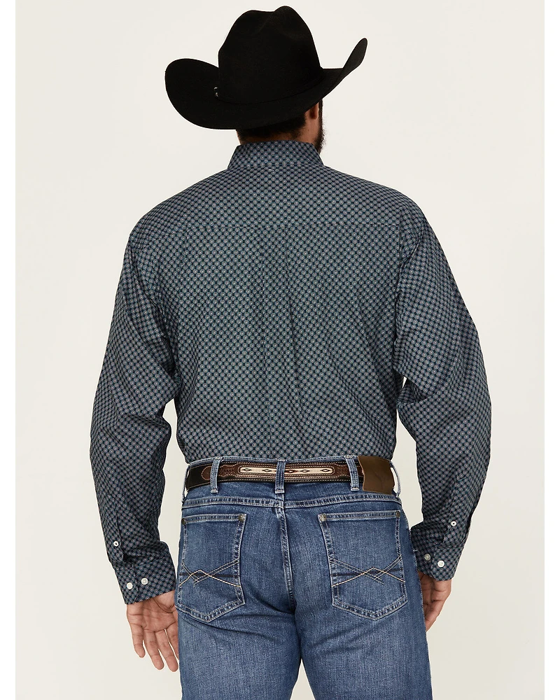 Cinch Men's Medallion Print Long Sleeve Button-Down Western Shirt