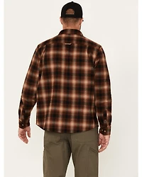 Lucky Brand Workwear Men's River Plaid Print Long Sleeve Button-Down Flannel Work Shirt