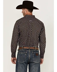 Ariat Men's Team Geo Print Long Sleeve Button-Down Western Shirt