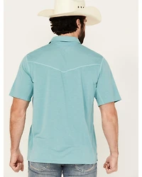 Wrangler Men's Solid Short Sleeve Performance Polo