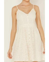 Molly Bracken Women's Lace Sleeveless Mini Dress