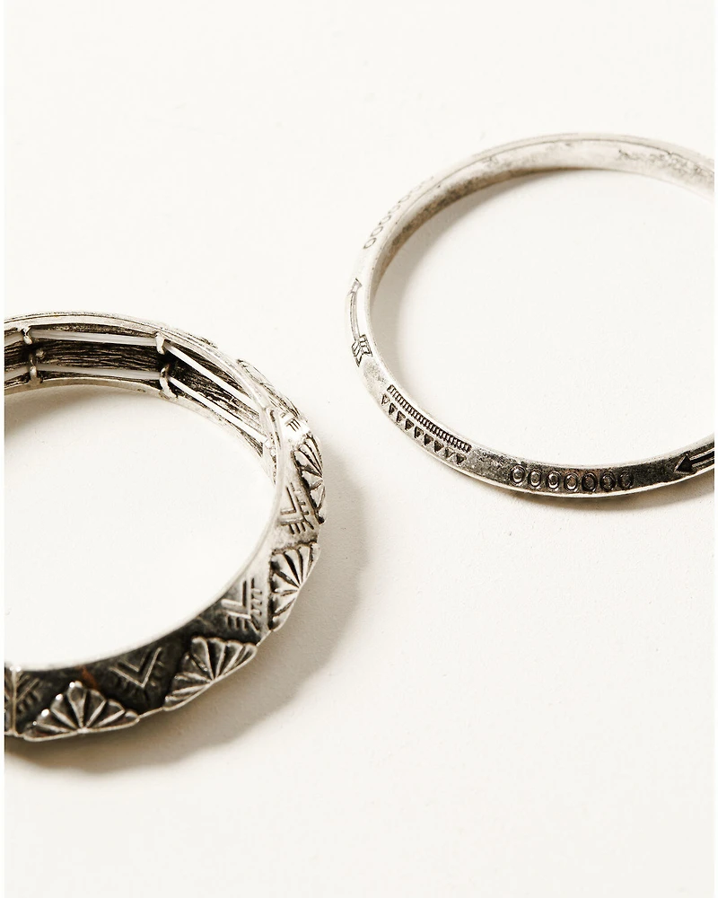 Shyanne Women's 4-Piece Dakota Silver & Mixed-Bead Bracelet Set
