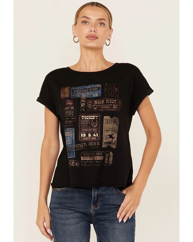 Shyanne Women's Rodeo Tickets Short Sleeve Graphic Tee