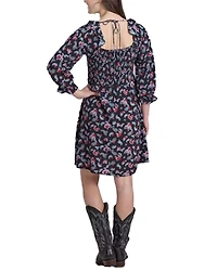 Roper Women's Bronc Riders Printed Midi Dress
