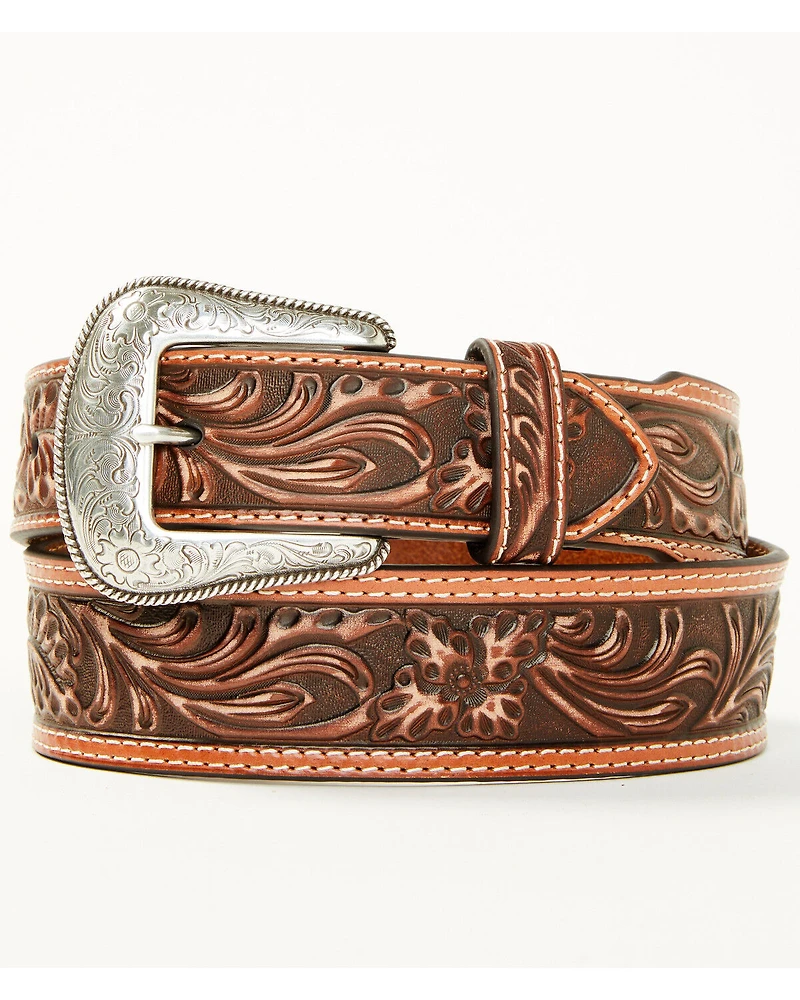 Cody James Men's Floral Tooled Belt